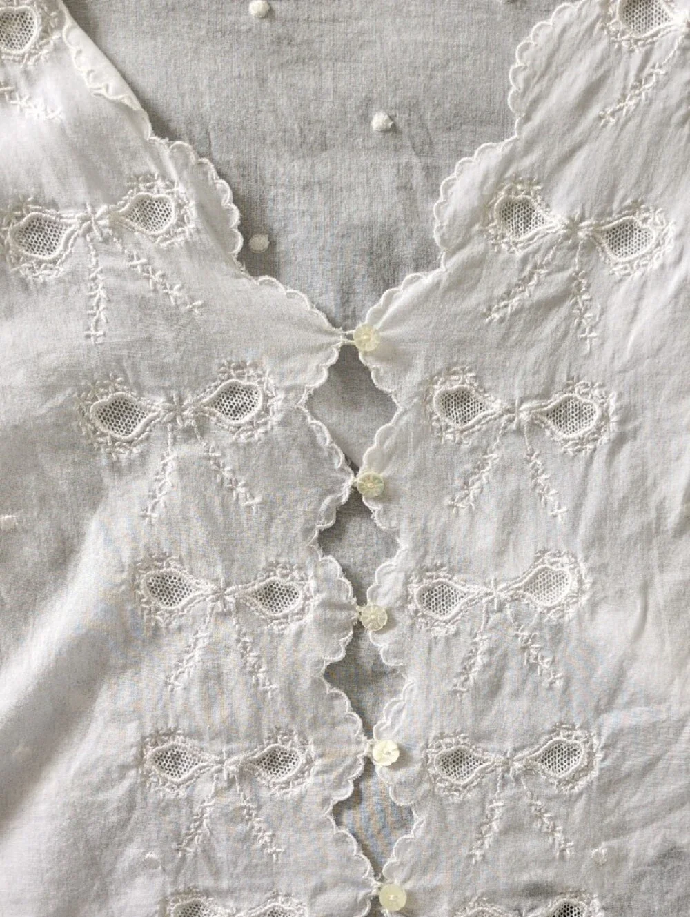 Doen Kacy Top, White Eyelet, Small - Picture 10 of 16